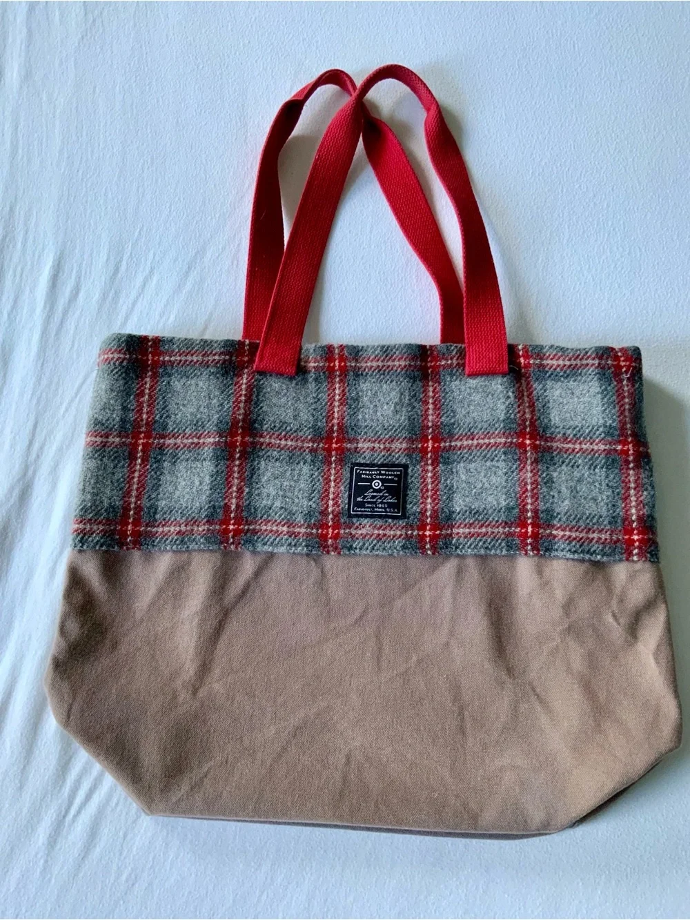 🍁 Rare Faribault Woolen Mill Co. x Target Plaid Heritage Tote Bag
